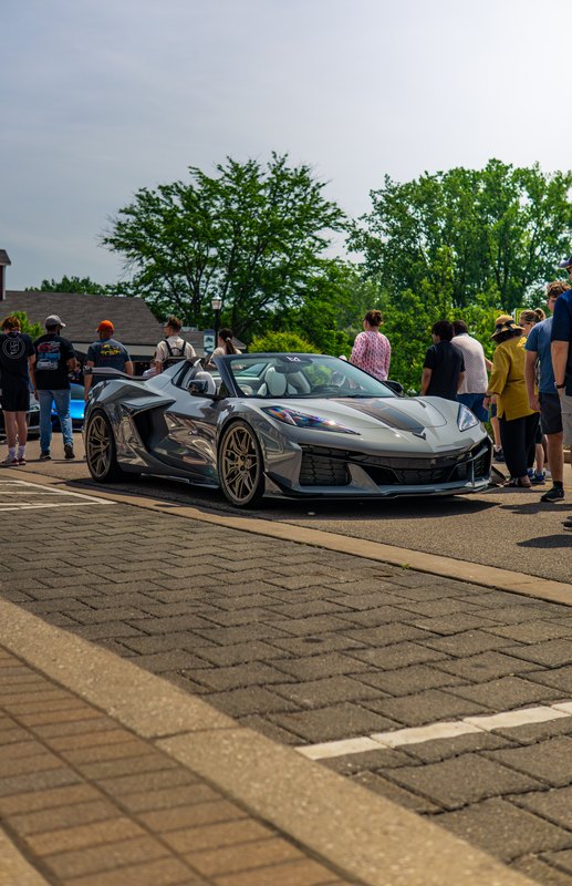 Exotic car at the Label Motorsports street car show in downtown Ada