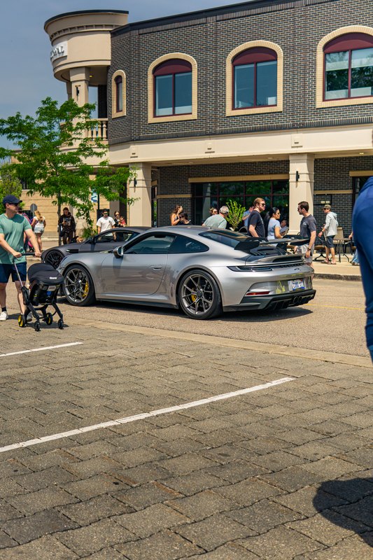 Exotic car at the Label Motorsports street car show in downtown Ada