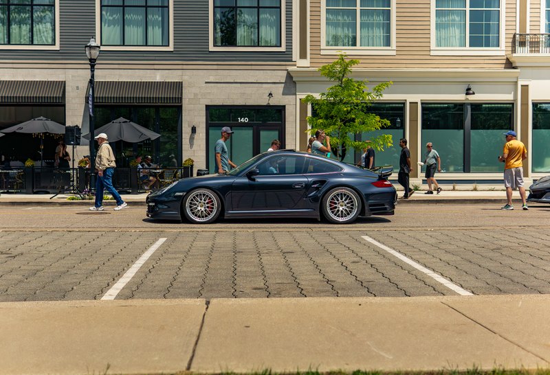 Exotic car at the Label Motorsports street car show in downtown Ada