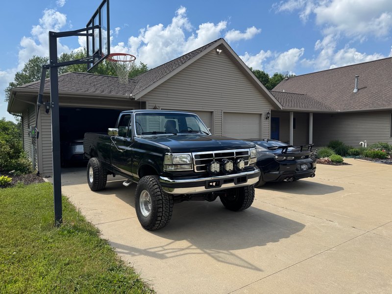 Front 3/4 view in the driveway, Jun 26, 2025