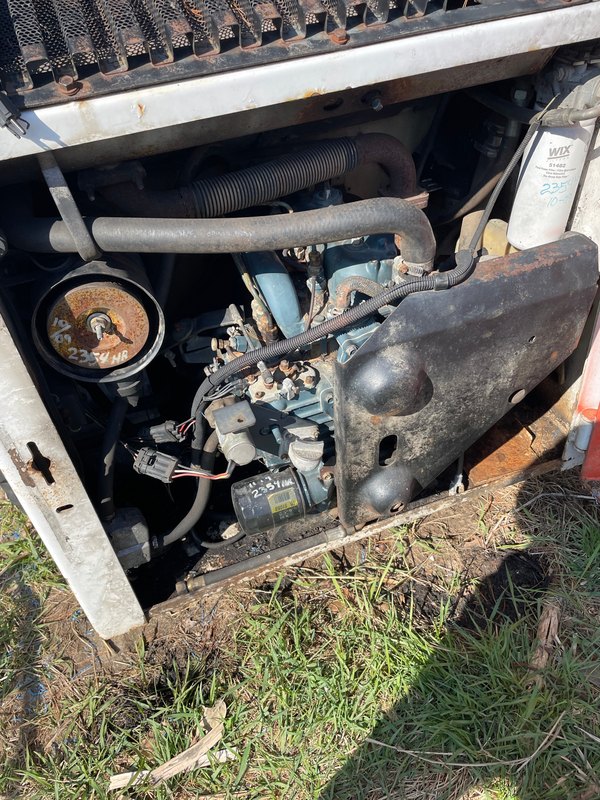 Engine compartment before the teardown, Apr 7, 2023