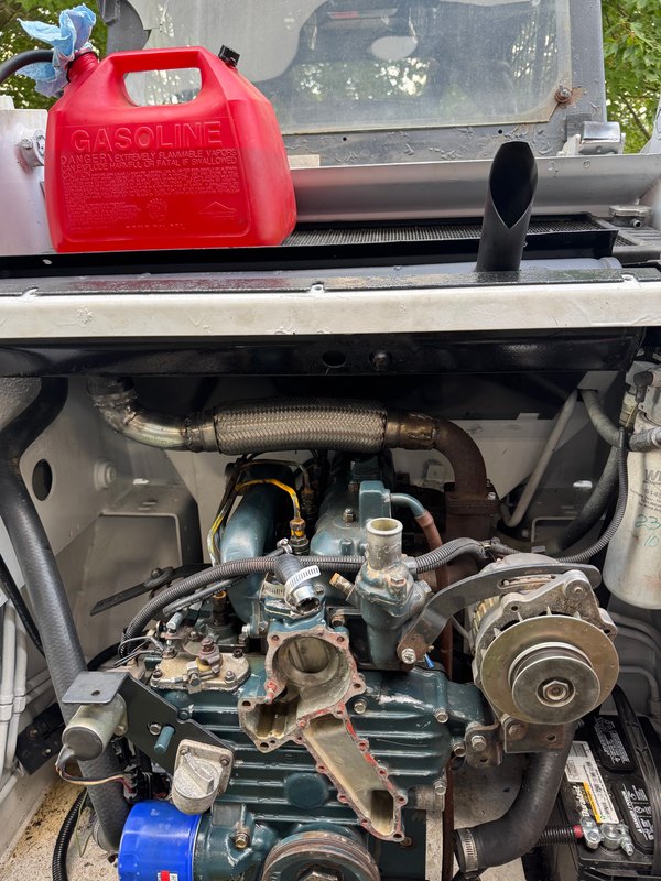 Engine installed and connected, Aug 14, 2025