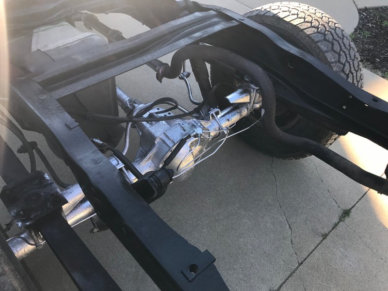 Frame and driveline with the bed off, Jun 27, 2022